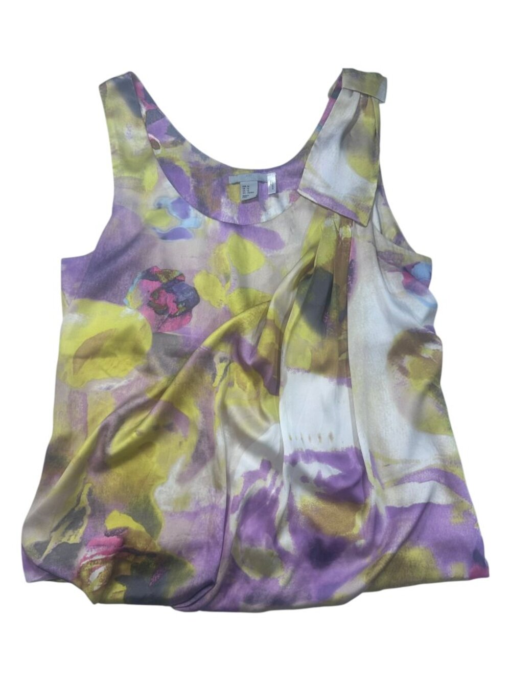 H&M Watercolor Floral Sleeveless Blouse ~ Size 12